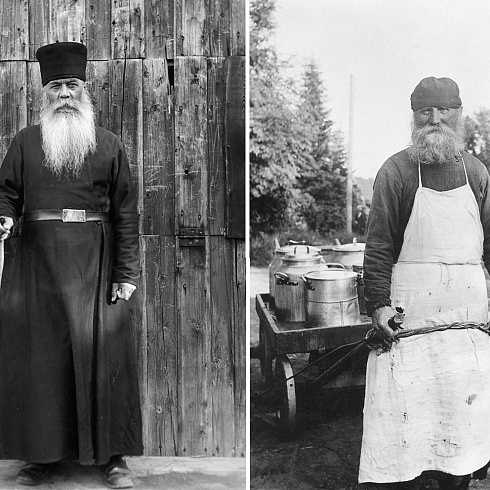 Фото монахов и видов Валаамского монастыря Einar Erici (1930-е годы)