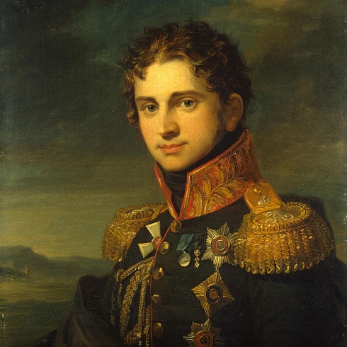 George Dawe. Portrait of Pavel A. Stroganov (1774-1817)