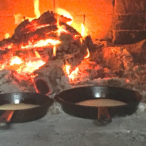 Блины пекутся в печи