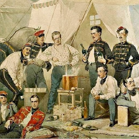 Zichy Mihály. Гусарская пирушка. 1873 (фрагмент)